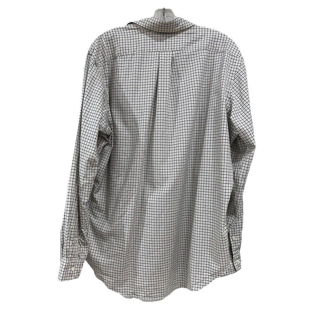 Ralph Lauren Classic Fit White Tan Black Button Up LS Shirt Men's Size Large - Picture 2 of 9
